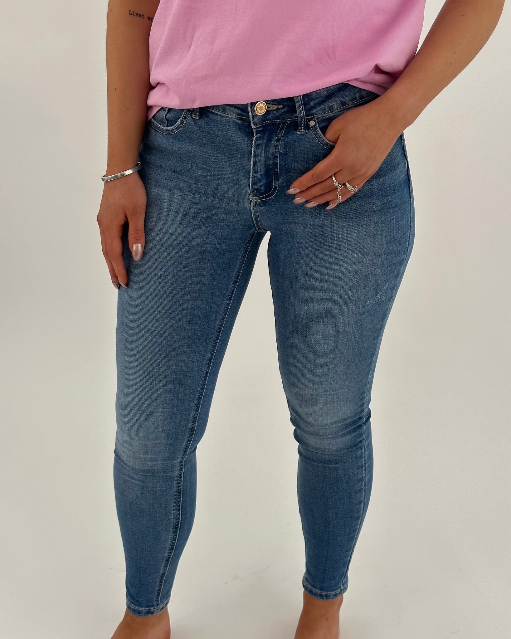 VMFLASH Skinny Jeans - Medium Blue Denim